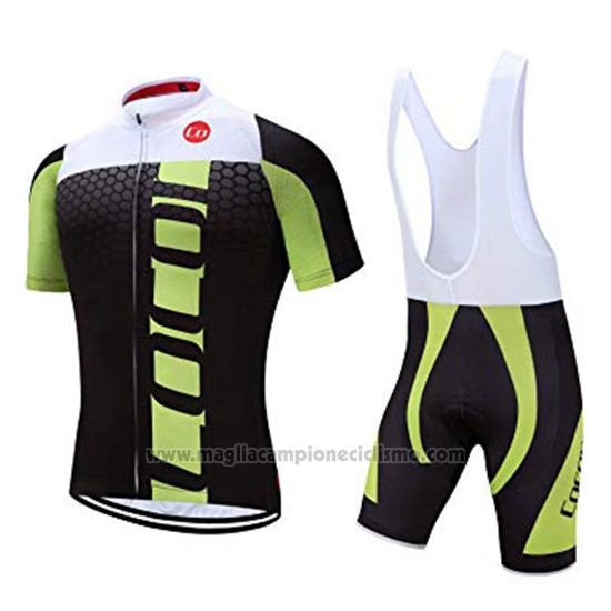 2019 Abbigliamento Ciclismo Coconut Ropamo Nero Verde Manica Corta e Salopette